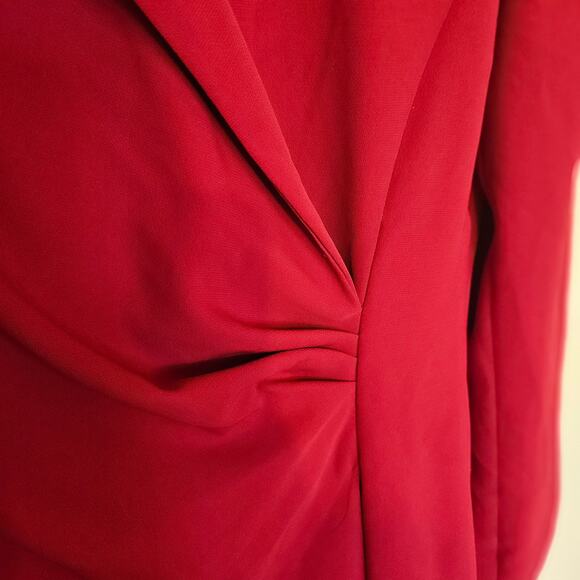 Tahari Size 8 Red Career Holiday Christmas Work Dress Professional Vintage Retro - Picture 3 of 10